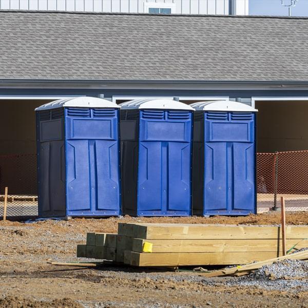 Heavy-duty construction site porta potty in Ardmore, Oklahoma
