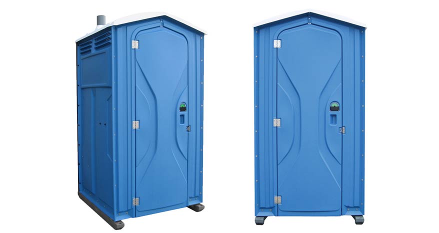 Long-term porta potty units on site in Ardmore, Oklahoma